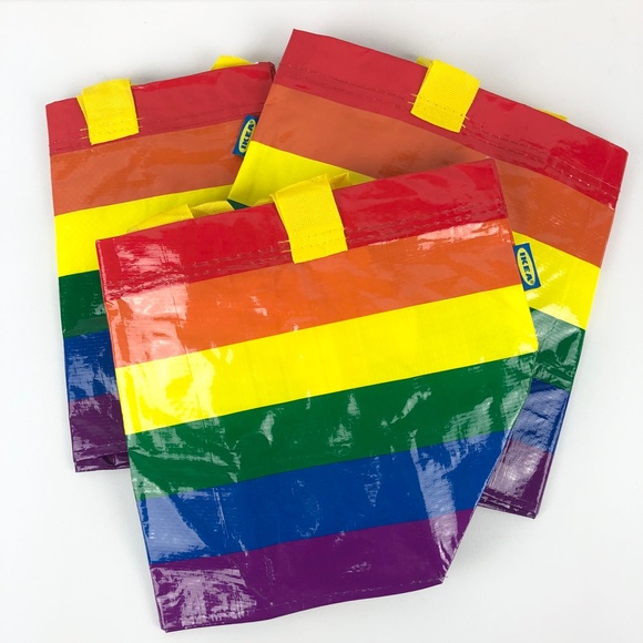 IKEA Storstomma Small Reusable Rainbow Tote - Picture 1 of 5